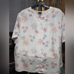 Maggie Barnes Cream Floral Top